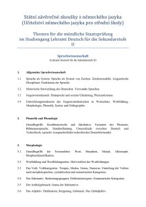 Státní závěrečné zkoušky z německého jazyka (Učitelství