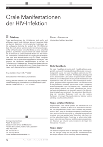 Orale Manifestationen der HIV-Infektion