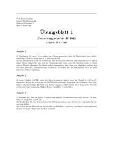 Ubungsblatt 1 - Institut für Mathematik