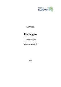 Biologie Klassenstufe 7