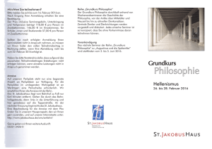 Philosophie - St. Jakobushaus Goslar