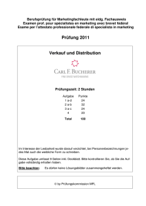 Marketingfachleute Fallstudie Verkauf und