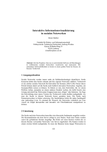 Interaktive Informationsvisualisierung in sozialen Netzwerken