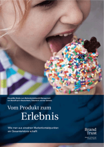 Vom Produkt zum Erlebnis