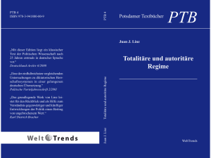 Totalitäre und autoritäre Regime - publish.UP