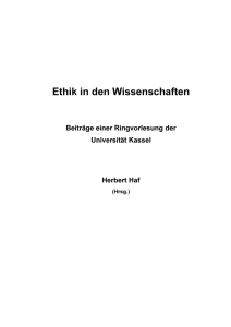 Ethik in den Wissenschaften