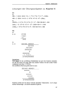 Lösungen der Übungsaufgaben zu Kapitel 5