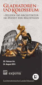 Flyer "Gladiatoren und Kolosseum"
