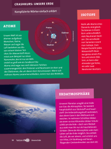 Atome erdAtmosphäre Isotope