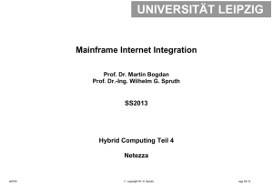 Netezza - Der z9 Mainframe der Universität Leipzig