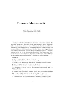 Diskrete Mathematik