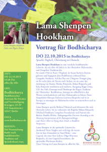 Vortrag für Bodhicharya
