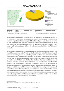 madagaskar - Religionsfreiheit weltweit