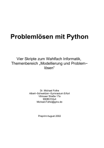 Problemlösen mit Python