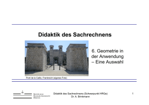 Didaktik des Sachrechnens