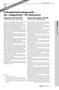 Kopiervorlage: Argumente pro und contra