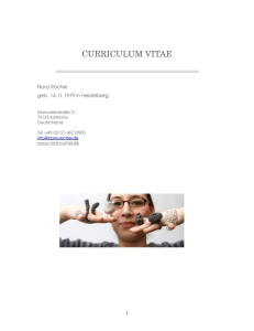 curriculum vitae