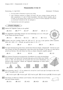 Klassenstufen 11 bis 13