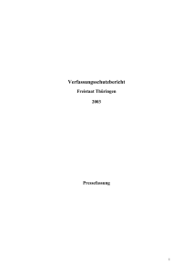 Verfassungsschutzbericht 2003