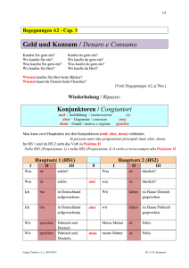 Nebensatz mit „weil“ - Progetto e