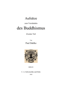 Dahlke, Paul. Aufsätze zum Verständnis des Buddhismus Teil 2.