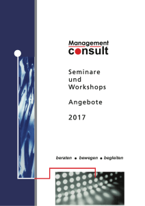 Seminar-Katalog 2017 - Seminar