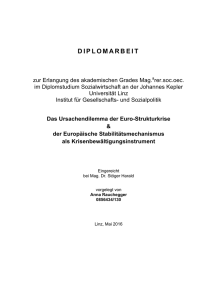 Rauchegger: Das Ursachendilemma der Euro-Strukturkrise