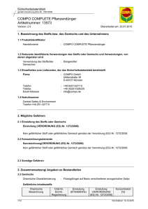 COMPO COMPLETE Pflanzendünger Artikelnummer: 13573