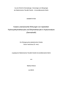 Kutane unerwünschte Wirkungen von injiziiertem - diss.fu