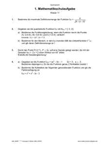 1. Mathematikschulaufgabe - mathe-physik