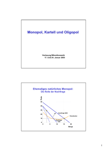 Monopol, Kartell und Oligopol - Webarchiv ETHZ / Webarchive ETH