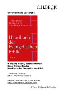 Handbuch der Evangelischen Ethik