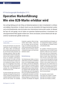 Operative Markenführung: Wie eine B2B-Marke