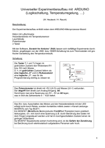 Universeller Experimentieraufbau mit ARDUINO (Logikschaltung