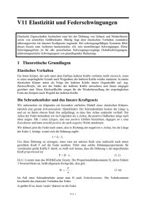 V11 Elastizität und Federschwingungen