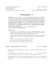 Übungsblatt 1 - Institut für Informatik - Humboldt