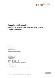 Eawag Forum Chriesbach Einfluss der energetischen Massnahmen