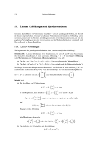 14. Lineare Abbildungen und Quotientenräume