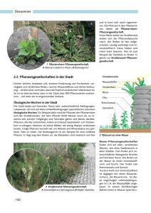 | 150 | 2.3 Pflanzengesellschaften in der Stadt