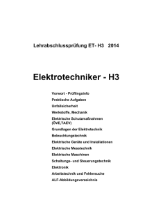 Elektrotechniker - H3 - valcanover education