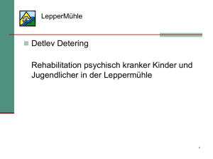 Rehabilitation von psychisch kranken Kindern und