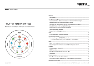 PROFFIX Version 3.0.1036