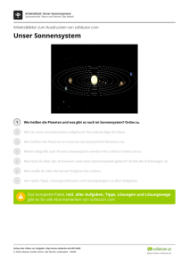 Unser Sonnensystem