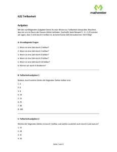 G22: Teilbarkeit