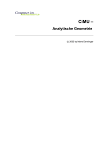 Analytische Geometrie