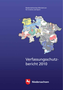 Verfassungsschutzbericht 2010 - Verfassungsschutz Niedersachsen