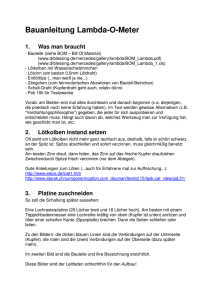 Bauanleitung Lambda-O-Meter