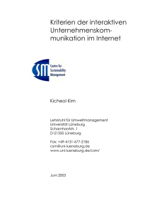 munikation im Internet - Leuphana Universität Lüneburg