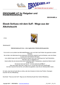 Ebook Schluss mit dem Suff - Wege aus der Alkoholsucht