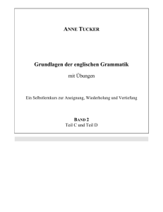 ANNE TUCKER Grundlagen der englischen Grammatik